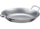 Paellapfanne GSW "Lyoner", silber (silberfarben), Ø:34cm, Pfannen, Paellapfanne, Induktion