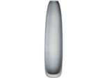 Bodenvase LEONARDO "Dekovase BELLAGIO", grau (anthrazit), H:35cm Ø:8,5cm, Glas, Vasen, Bodenvase, aus Glas, handgefertigt