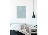 Leinwandbild KOMAR "Minty Green - Größe 40 x 60 cm", blau (farbe bild(er): blau, weiß), B:40cm, Holz, Papier, Bilder, Leinwandbild, Keilrahmenbild mi Echtholzrahmen