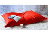 Sitzsack KINZLER "Sylt", rot, B:130cm H:15cm, Baumwolle, Sitzsäcke, Sitzsack, Uni Farben, Bezug aus Baumwolle, ideal im Wohnzimmer & Kinderzimmer