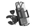 HAMA Smartphone-Halterung "Fahrrad-Handyhalterung Strong 360 Grad drehbar univers. f. Smartphones", schwarz, B:14cm H:9cm T:19,5cm, Gerätehalterungen, Smartphone-Halterung