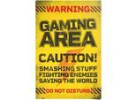 Poster REINDERS "Game", gelb (farbe bild(er): gelb), B:61cm H:91,5cm, Papier, Bilder, Poster