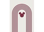 Bild KOMAR "Minimal Mickey", rot (farbe bild(er): rot), B:30cm H:40cm, Holz, Papier, Bilder, Bild, Wandbild zur Dekoration im Kinderzimmer - ohne Rahmen