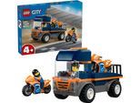 Konstruktionsspielsteine LEGO "Motorradtransporter (60491), LEGO City", bunt, Spielbausteine, Kinder, Kunststoff, Konstruktionsspielsteine, Made in Europe