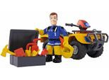 Spielzeug-Auto SIMBA "Feuerwehrmann Sam, Quad Mercury mit Figur", bunt, Spielzeugfahrzeuge, KinderB:11cm H:7cm T:6cm, Spielzeug-Auto, B:11cm H:7cm T:6cm