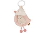 Greifspielzeug FEHN "feehnLAND, Stoffbuch Vogel", rosa (rose), Greifspielzeug, BabyB:13cm H:22cm, Greifspielzeug, B:13cm H:22cm