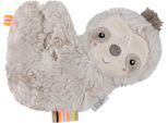 Greifspielzeug FEHN "Lazy, Crazy & Pink, Knister-Faultier", grau (grau, beige), Greifspielzeug, BabyB:17cm H:0,8cm L:11cm, Nicki, Plüsch, Softvelour, Greifspielzeug, B:17cm H:0,8cm L:11cm