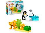 Konstruktionsspielsteine LEGO "Wildtier-Familien: Pinguine und Löwen (10442), LEGO DUPLO Town", bunt, Spielbausteine, Kinder, Kunststoff, Konstruktionsspielsteine, Made in Europe