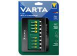 VARTA Akku-Ladestation "VARTA LCD Multi Charger+", schwarz, B:14,6cm H:3,2cm T:11,6cm, Ladegeräte, ohne Netzteil, Akku-Ladestation