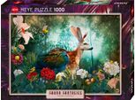 Puzzle HEYE "Jackalope / Fauna Fantasies", bunt, Puzzles, KinderB:70cm H:50cm, Pappe, Motiv, Puzzle, Made in Germany, B:70cm H:50cm