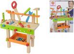 Spielwerkbank EICHHORN "Werkbank", bunt, Rollenspielzeug, KinderB:19cm H:39cm T:42cm, Holz, Spielwerkbank, B:19cm H:39cm T:42cm