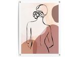 Poster REINDERS "Frau", braun (farbe bild(er): braun), B:60cm H:80cm T:0,1cm, Leinwand, Bilder, Poster