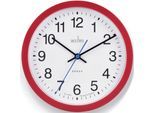 Wanduhr CHRISTOFFEL "Bromham", rot, H:3cm, Wanduhren, Wanduhr