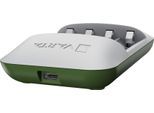 VARTA Batterie-Ladegerät "Eco Charger Pro Recycled + 4x AAA 800 mAh", grün (weiß, grün), B:7,35cm H:12,55cm T:2,81cm, Ladegeräte, Batterie-Ladegerät