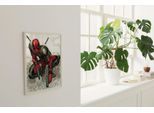 Wandbild KOMAR "Marvel Deadpool Bullets", rot (farbe bild(er): rot), Disney, 1 Stk., Vlies, Bilder, Wandbild, 30 x 40 cm (Breite x Höhe) - Kinderzimmer, Dekoration