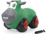 Hüpftier JAMARA "Fendt Hüpftraktor", bunt (grün, grau, schwarz, rot, weiß), Hüpfspielzeug, BabyB:34cm H:34cm T:54cm, Kunststoff, Hüpftier, inkl. Luftpumpe, B:34cm H:34cm T:54cm