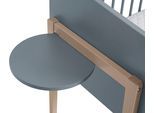 Ablageelement PAIDI "TABLAR LITTLE CLOUD", blau (mattblau), B:28,5cm H:1,6cm T:32cm, Holzwerkstoff, Regale, Ablageelement, Ablage-Tisch für dein Beistellbett, in mehreren Farben