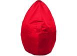 Sitzsack KINZLER "Kimi small", rot, B:65cm H:110cm, Polyester, Sitzsäcke, Sitzsack, Uni Farben, mit Taschen & Tragegriff, Outdoor geeignet, Kinderzimmer