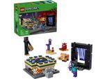 Konstruktionsspielsteine LEGO "Reise durch Nether und Endportal (21584), LEGO Minecraft", bunt, Spielbausteine, Kinder, Kunststoff, Konstruktionsspielsteine, Made in Europe