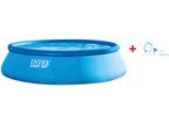 Rundpool INTEX "»EasyPool« 366x76 cm", blau, B:366cm H:76cm, Schwimmbecken, Rundpool, inkl. hochwertigem Intex Pool-Reinigungsset