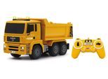RC-Truck JAMARA "Muldenkipper MAN 2,4 GHz", gelb, Fernlenkfahrzeuge, KinderB:36cm H:18cm T:14cm, Kunststoff, RC-Truck, mit Signallichtern, B:36cm H:18cm T:14cm