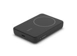 BELKIN Powerbank "BoostCharge 5.000mAh magnetische Powerbank mit 7,5 Watt", schwarz, 3,6 V 5.000mAh, Akkumulatoren, ausklappbarem Standfuß, für iPhone der Serie 15/14/13/12, Powerbank