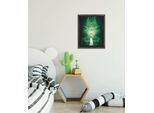 Wandbild KOMAR "Disney Sleeping Beauty Aurora Maleficent", grün (farbe bild(er): grün), Disney, 1 Stk., Vlies, Bilder, Wandbild, 40 x 50 cm (Breite x Höhe) - Kinderzimmer, Dekoration