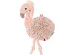Greifspielzeug FEHN "Lazy, Crazy & Pink, Knister-Flamingo", rosa (rose), Greifspielzeug, BabyB:11cm H:0,8cm L:20,5cm, Plüsch, Softvelour, Greifspielzeug, B:11cm H:0,8cm L:20,5cm