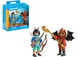 Konstruktions-Spielset PLAYMOBIL "Novelmore vs. Burnham Duell (71884), Duo Pack", bunt, Spielbausteine, Kinder, Kunststoff, Konstruktions-Spielset, Made in Europe