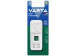 VARTA Batterie-Ladegerät "Mini Charger", weiß, B:4,3cm H:10,25cm T:6,3cm, Ladegeräte, Batterie-Ladegerät