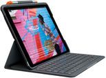 LOGITECH Tastatur "Slim Folio", grau (graphit), B:19,5cm H:3cm T:26,5cm, Tastaturen, Tastatur