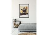 Wandbild KOMAR "Star Wars Boba Fett Illustration Target", schwarz (farbe bild(er): orange,schwarz), Disney, 1 Stk., Vlies, Bilder, Wandbild, 30 x 40 cm (Breite x Höhe) - Kinderzimmer, Dekoration