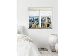 Wandsticker QUEENCE "New York", bunt, B:40cm H:60cm T:0,1cm, Wandtattoos, Wandsticker, Wandsticker, Wandbild, selbstklebend, Amerika