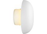 REALITY LEUCHTEN LED Wandleuchte "DAVEY, runde Akku Wandlampe mit Touchdimmer, USB-Anschluss Ø 15,5 cm", weiß matt, 1, Ø 15,5cm, 1 Stk., Leuchten, Indoor Akku Wandlampe, einfache Wandbefestigung, Tiefe 8,5 cm, LED Wandleuchte