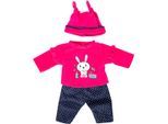 Puppenkleidung BAYER "Obert/Hose Hase", pink, Puppenkleidung, Baby, Puppenkleidung