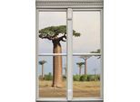 Wandsticker QUEENCE "Affenbrotbäume", beige (natur), B:40cm H:60cm T:0,1cm, Wandtattoos, Wandsticker, Wandsticker, Wandbild, selbstklebend, 3D, Fenster