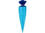 Schultüte MCNEILL "Schultüte, Bubble", Kinder, Gr. B/H/L: 70cm, blau (bubble), Polyester, Papierdekoration Schultüte