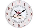 Wanduhr AMBIENTE HAUS "Wanduhr - Torte 28cm", bunt, B:28cm H:28cm T:3,5cm, Wanduhren, Wanduhr