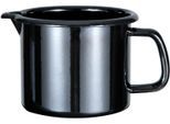 Milchtopf GSW "Profi-Black-Star", schwarz, H:12cm Ø:14cm, Töpfe, Milchtopf, 1,5 Liter, Induktion