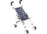 Puppenbuggy CHIC2000 "Roma, Mini-Buggy", blau (sternchen), Puppenwagen, KinderB:29cm H:57cm T:50cm, Kunststoff, Metall, Stoff, Puppenbuggy, B:29cm H:57cm T:50cm