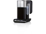 BOSCH Wasserkocher "Styline TWK8613P, Abschaltautom., Überhitzungsschutz, Temperaturwahl", grau (schwarz, edelstahlfarben), B:26,8cm H:17,5cm T:23,3cm, Wasserkocher, Warmhaltefunktion, schwarz, Wasserkocher