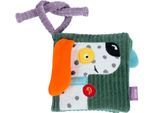 Greifspielzeug FEHN "Stoffbuch Hund NATUR", bunt, Greifspielzeug, BabyB:10,7cm H:3,4cm L:10,7cm, Baumwolle, Nicki, Plüsch, Greifspielzeug, Enthält Bio-Baumwolle, B:10,7cm H:3,4cm L:10,7cm