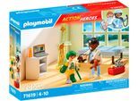 Konstruktions-Spielset PLAYMOBIL "Kinderarzt mit Teddybär (71619), Action Heroes", bunt, Spielbausteine, Kinder, Kunststoff, Konstruktions-Spielset, Made in Europe
