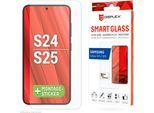 DISPLEX Displayschutzglas "Smart Glass", transparent, B:9,1cm H:1,5cm T:20mm, Displayfolien, Displayschutzfolie Displayschutz kratzer-resistent 9H unzerbrechlich, Displayschutzglas