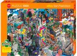 Puzzle HEYE "San Francisco Quest, Pixorama", bunt, Puzzles, KinderB:50cm H:70cm, Pappe, Motiv, Puzzle, Made in Germany, B:50cm H:70cm