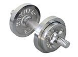 Kurzhantel FINNLO BY HAMMER "10 kg Chrom KH-Set", grau, Hanteln, 10 kg, Chrom, Kurzhantel