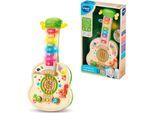 Spiel-Gitarre VTECH "Interaktive Holz-Gitarre", bunt, Spielzeug-Musikinstrumente, KinderB:18,6cm H:36,5cm T:5,5cm, Kunststoff, Spiel-Gitarre, mit Licht und Sound, B:18,6cm H:36,5cm T:5,5cm