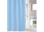 Duschvorhang KLEINE WOLKE "Kito", blau (azur), B:180cm H:200cm, Polyester, Duschvorhänge, Duschvorhang