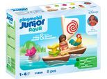 Konstruktions-Spielset PLAYMOBIL "Vaiana Katamaran (71459), JUNIOR & Disney", bunt, Spielbausteine, Baby, Kunststoff, Konstruktions-Spielset, Made in Europe