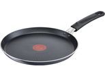 Crêpepfanne TEFAL "XL Force", schwarz, B:25,8cm H:2cm L:43cm Ø:25cm, Pfannen, Crêpepfanne, Antihaft, Thermo-Signal, tiefe Form, alle Herdarten außer Induktion
